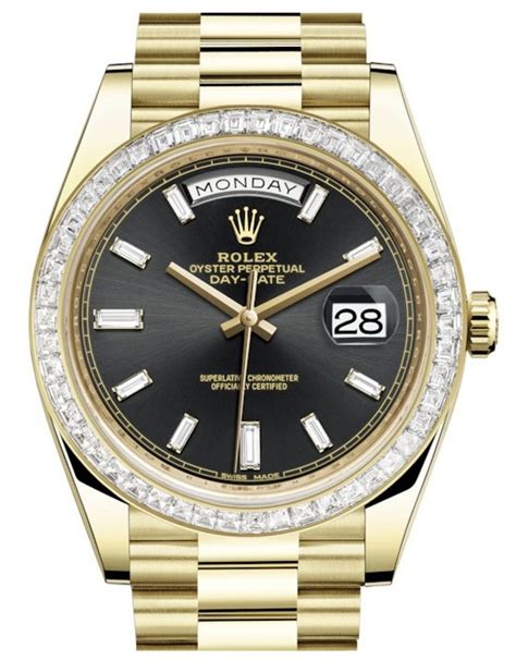 rolex replica day date bezel moves|rolex presidential 40mm diamond bezel.